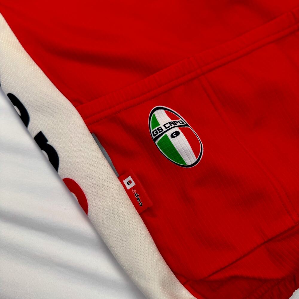 Capo Italia Cycling Jacket Red Men's Large GS Italy Road Bike Jersey Sportswear - Picture 8 of 16